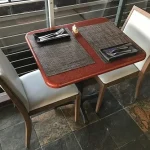 Metal Wood-Grain Chair